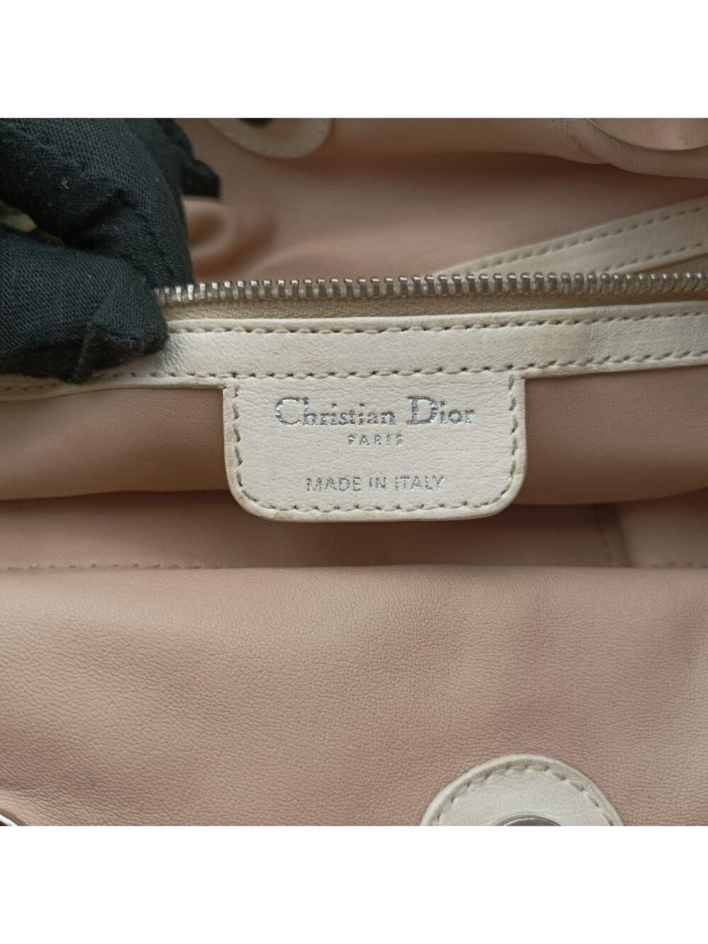 Dior Lady Soft Beige Leather Handbag - Picture 10 of 15
